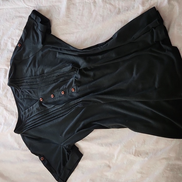 Amazon Tops - Short Sleeve, black knit top